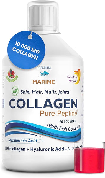 Swedish Nutra Marine Collagen 10,000mg PURE PEPTIDE® Sugar Free