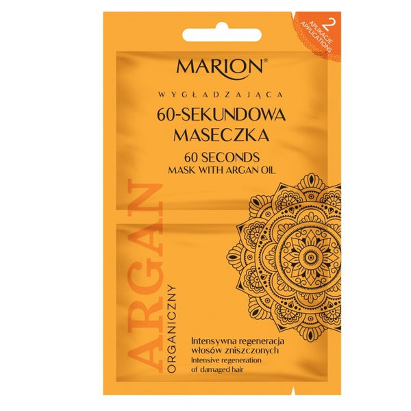 Marion 60 seconds ORGANIC Hair Mask with Argan Oil 2 APPLICATIONS