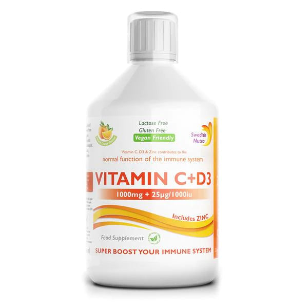 Swedish Nutra - Vitamin C+D3 IMMUNE SYSTEM BOOST