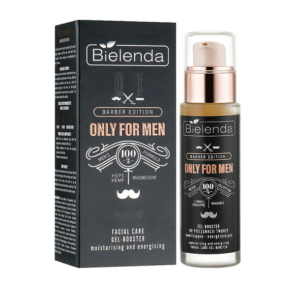 Bielenda Only For Men Barber Edition Moisturising Energising Face Gel Booster 30ml