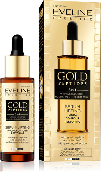 Eveline Gold Peptides 3 in1 Face Serum-Lifting FACIAL CONTOUR RESTORING