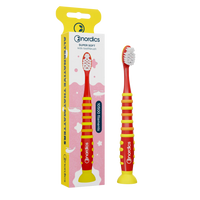 Nordics Premium Kids toothbrush Rocket Red SOFT 10500 Filaments