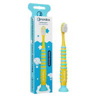 Nordics Premium Kids toothbrush Rocket Yellow 'SUPER SOFT' 10500 filaments