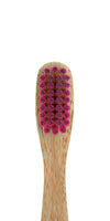 Nordics Adult Bamboo Toothbrush With Pink Bristles.