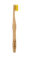 Nordics Adult Bamboo Toothbrush With Yellow Bristles.