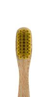 Nordics Adult Bamboo Toothbrush With Yellow Bristles.