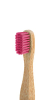 Nordics Adult Bamboo Toothbrush With Pink Bristles.