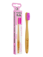 Nordics Oral Care Bamboo Children's Toothbrush With Pink Bristles