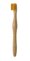 Nordics Adult Bamboo Toothbrush With Yellow Bristles.