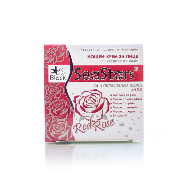 Red Rose Hydrating Night Cream 50ml By Black Sea Stars