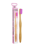 Nordics Adult Bamboo Toothbrush With Pink Bristles.